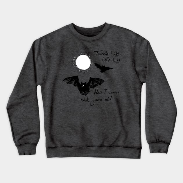 Twinkle Bat Crewneck Sweatshirt by Meganopteryx